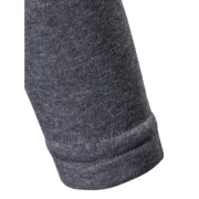 Shoulder esh Embellished Casual Hoodie - Gray Fansmadedirect