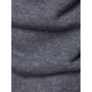 Shoulder esh Embellished Casual Hoodie - Gray Fansmadedirect