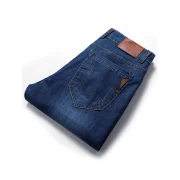 Simple Style Zip Fly Jeans Shorts - Denim Dark Blue Fansmadedirect