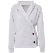 Single Breasted Hooded Casual Hoodie - Light Gray Fansmadedirect