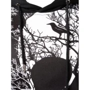Skull Tree Print Long Sleeve Hoodie - Black Fansmadedirect