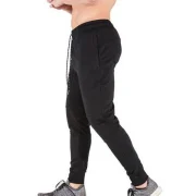 Solid Color Casual Drawstring Jogger Pants - Black Fansmadedirect
