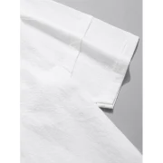 Solid Color Kangaroo Pocket Hooded T-shirt - Beige Fansmadedirect