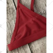 Spaghetti Strap Bikini Suit - Red Fansmadedirect