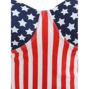 Spaghetti Strap Stars and Stripes Tankini - Fansmadedirect