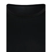 Star Pattern Contrast Color T-shirt - Black Fansmadedirect