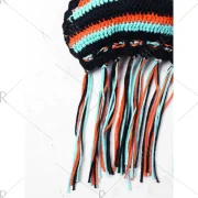 Striped Crochet Halter Bikini Set - One Fansmadedirect