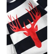 Striped Print atching Family Christmas Sleeping Dress - om Fansmadedirect