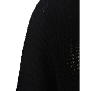 Stylish Hooded Long Sleeve Irregular Hem Women's Oversized Sweater - Black One Size(fit Size Xs To Fansmadedirect
