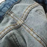 Stylish Mid-Waisted Frayed Bleach Wash Denim Women's Shorts - ight Blue Fansmadedirect