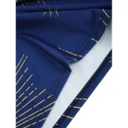 Sun and oon Printed Short Sleeves T-shirt - Cadetblue Fansmadedirect