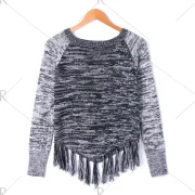 Tassel Long Sleeve Sweater - Fansmadedirect