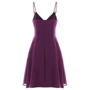 Thin Straps Open Back Swingy Dress - Plum Pie Fansmadedirect