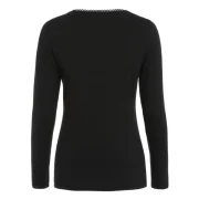 Tie Chest Long leeve lim Fit T-shirt - Black Fansmadedirect