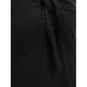 Tie Chest Long leeve lim Fit T-shirt - Black Fansmadedirect