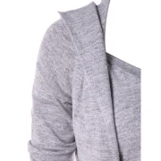 Tie Knot Faux Twinset Hoodie - Light Gray Fansmadedirect