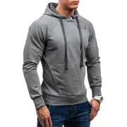 Tiger Embroidery Raglan leeve Hoodie - Dark Gray Fansmadedirect