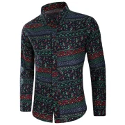 Tiny Flowers Print Long Sleeves Shirt - Fansmadedirect