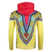 Tribal 3D Print Pullover Hoodie - Yellow Fansmadedirect