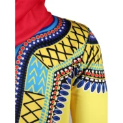 Tribal 3D Print Pullover Hoodie - Yellow Fansmadedirect