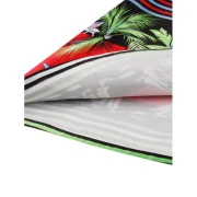 Tribe Print Striped Panel A Line Dress - Black Fansmadedirect