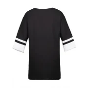 triped Cuff Mini hift Dress - Black Fansmadedirect