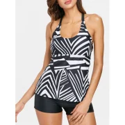 tripes trappy Tankini et - Black Fansmadedirect