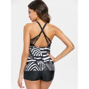 tripes trappy Tankini et - Black Fansmadedirect