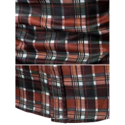 Turn Down Collar Checkered Print Long Sleeves Shirt - Fansmadedirect