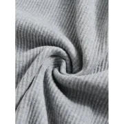 Twist Front Knitted Dress - Light Gray Fansmadedirect