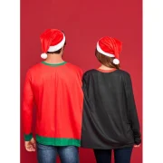 Two Person Pullover Christmas Santa Sweatshirt Pajamas - Fansmadedirect