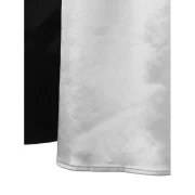 Two Tone Long Sleeve Halloween Party Dress - Black Fansmadedirect