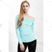 tylish lash Neck Long leeve Cassiopia Women's Tee - Blue Fansmadedirect
