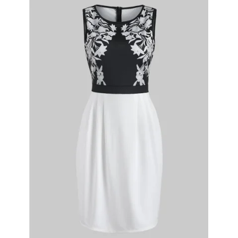 ummer Blossom Dress - Black Fansmadedirect