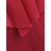 V Neck Chiffon Flounce Sleeveless Tee - Red Wine Fansmadedirect