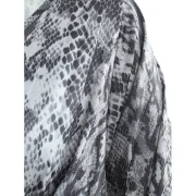 V Neck Slit Sleeve Printed Top - Fansmadedirect