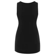 V Neck Tassels Tank Top - Black Fansmadedirect