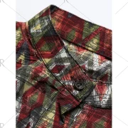 Vintage Printed Ruffles Chiffon Dress - Fansmadedirect