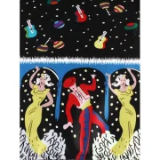 Vintage triped Printed High Waist Dress - Fansmadedirect