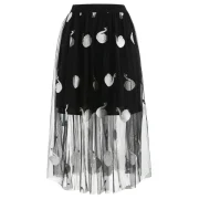 wan Pattern A Line kirt - Black Fansmadedirect