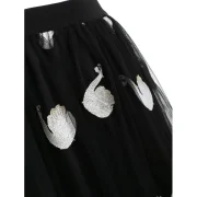 wan Pattern A Line kirt - Black Fansmadedirect