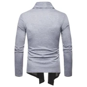 Whole Colored Open Front Cardigan - Light Gray Fansmadedirect
