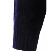 Winter Snowflake Shawl Collar Sweater - Cadetblue Fansmadedirect