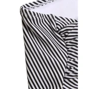 Women Plus ize triped High Waisted Bikini et Tankini - Orangepink Fansmadedirect