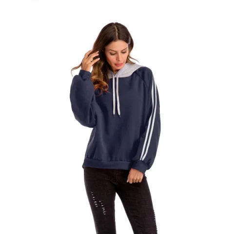 Women's Long Sleeve Hoodies Pullover Hoodie Sweatshirts - Cadetblue Fansmadedirect