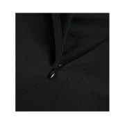 Women's Peter Pan Lapel Collar Long Sleeve Fit and Flare Dress - Black Fansmadedirect