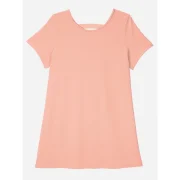 ZAN.STYE Crew Neck Shirt Dress - Pink Fansmadedirect