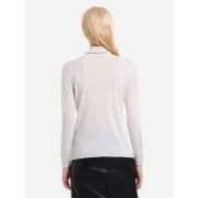 ZAN.STYE Ribbed Wool Turtleneck Sweater - Apricot Fansmadedirect