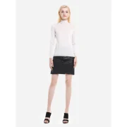 ZAN.STYE Ribbed Wool Turtleneck Sweater - Apricot Fansmadedirect