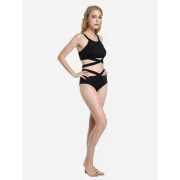 ZAN.STYLE Cross Wrap Halter Bikini Set - Black Fansmadedirect